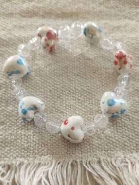 Ceramic Heart Bracelet